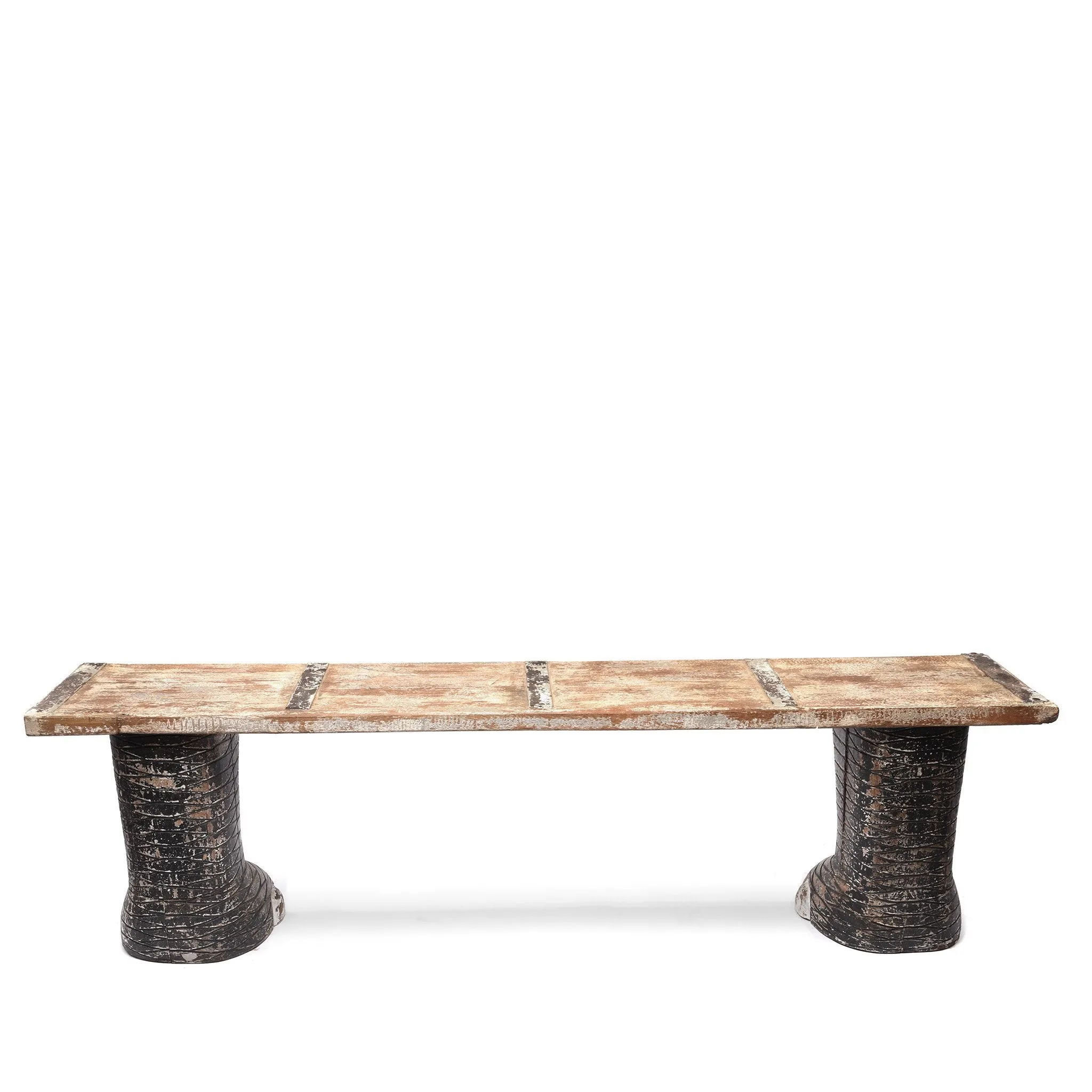 Elephant Bench Made From Reclaimed Wood