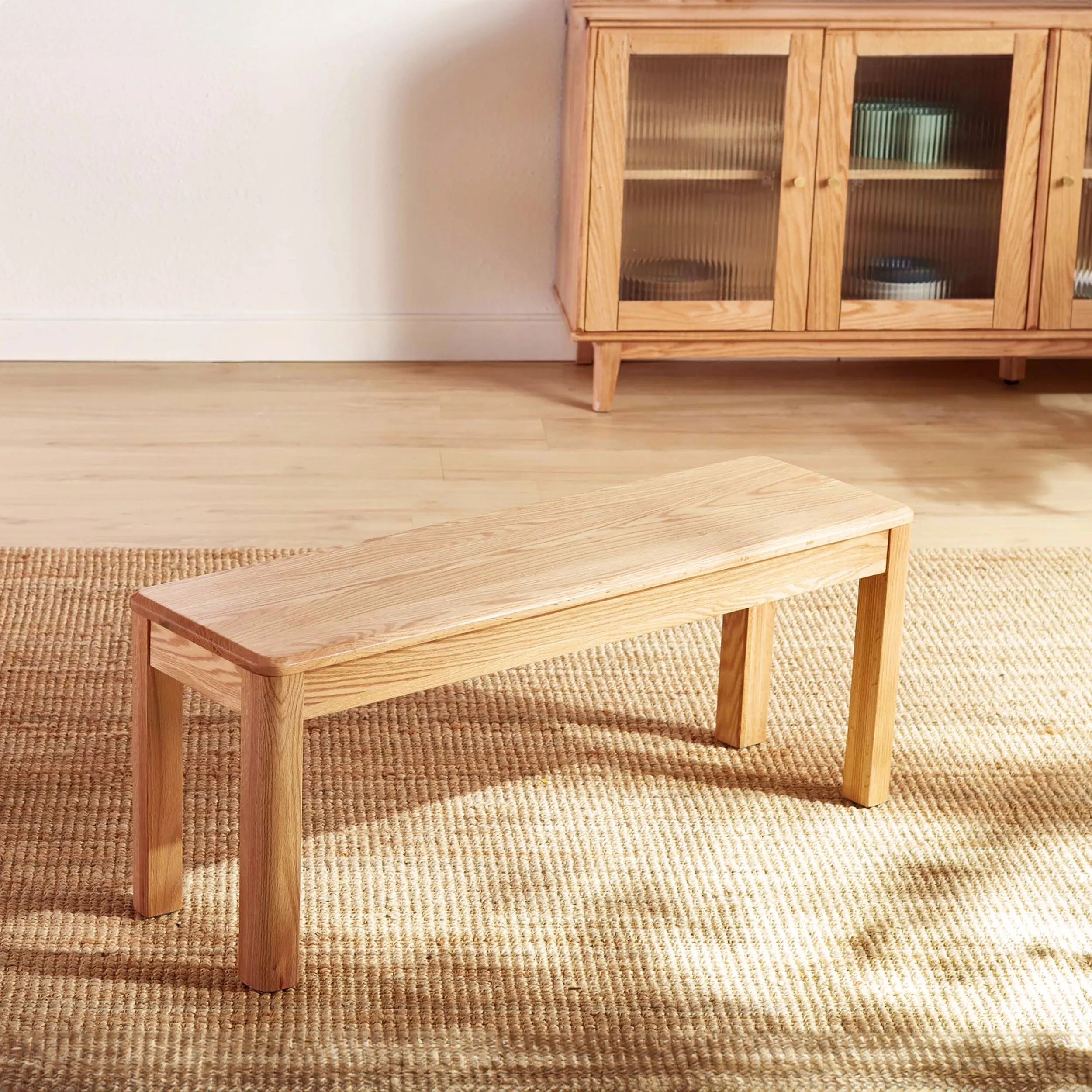 EVELYN Solid Oak Bench