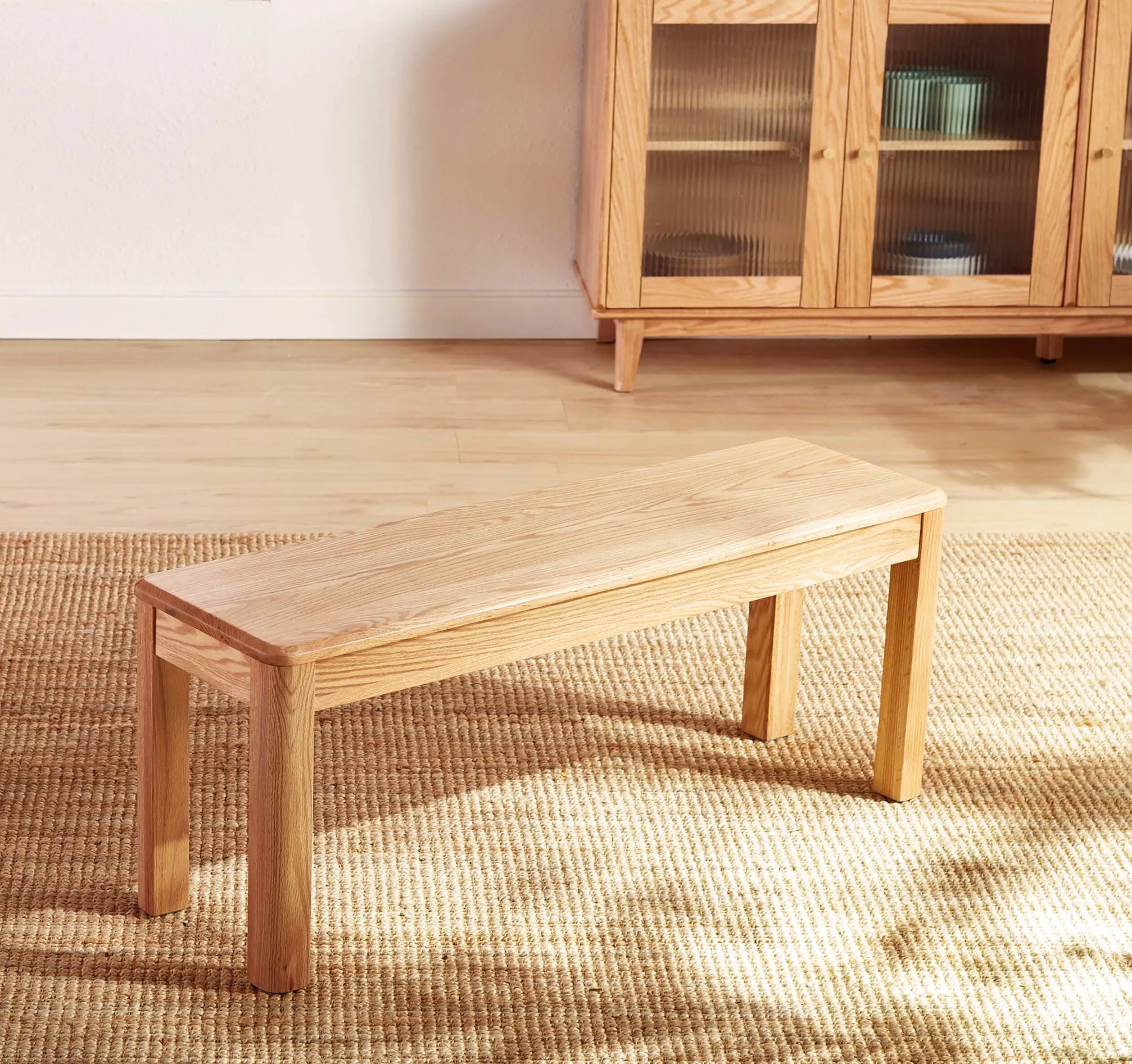 EVELYN Solid Oak Bench