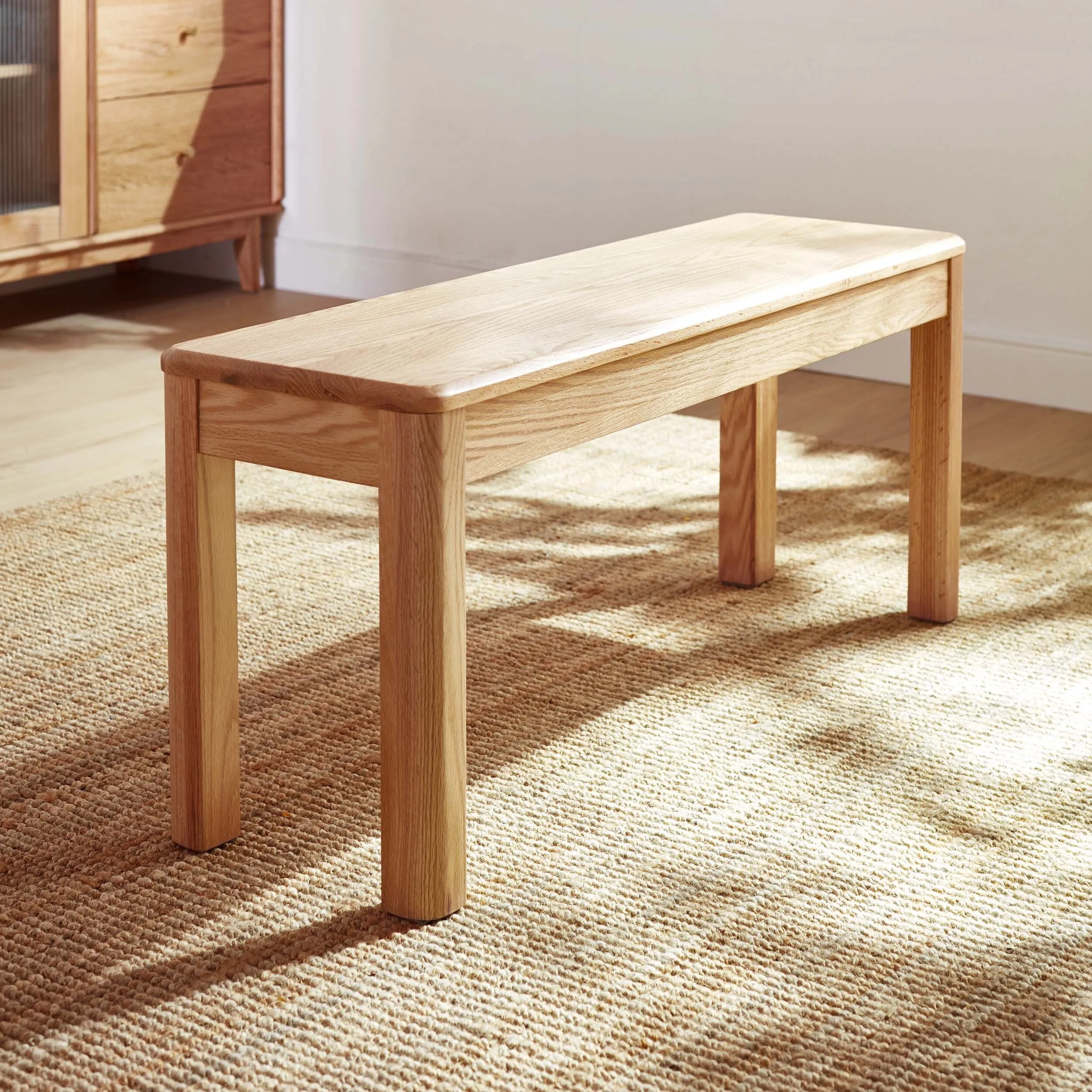 EVELYN Solid Oak Bench