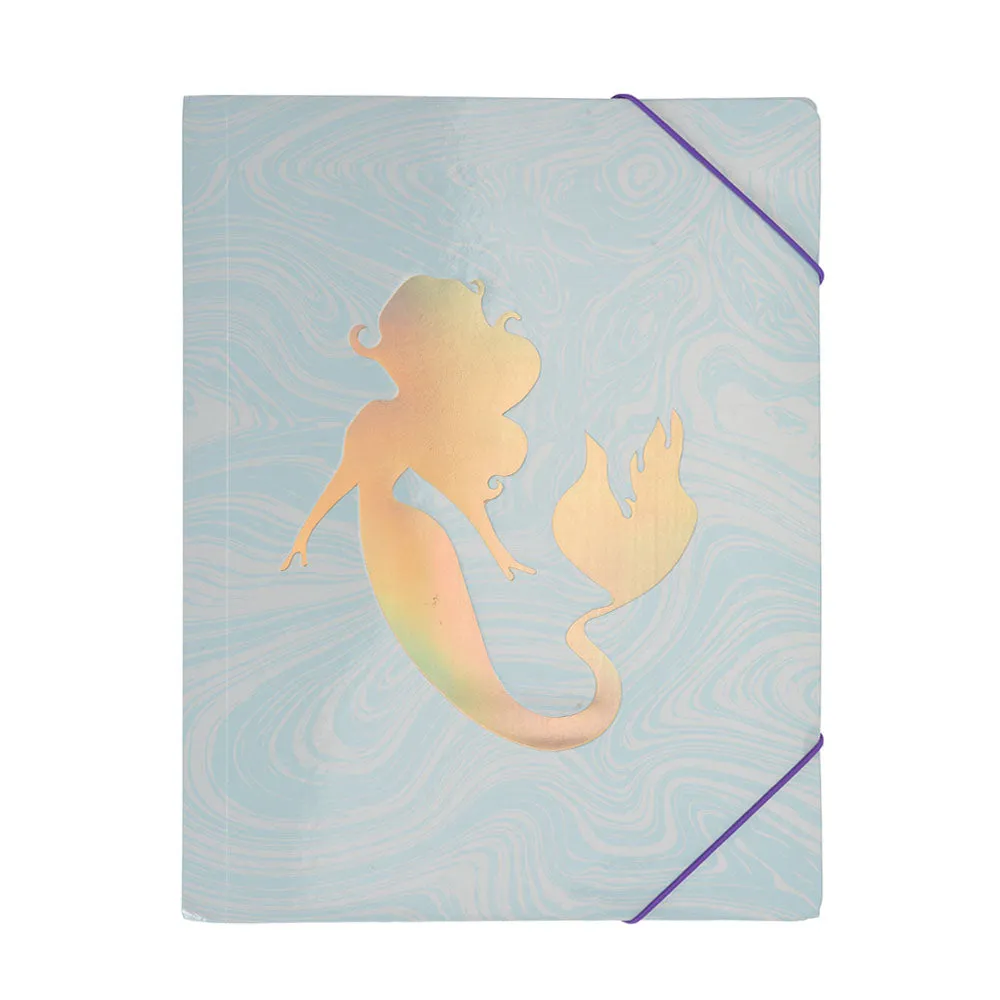 Filing Folder With Elastic Band A4 - Mermaid Design