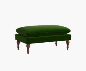 Flora Bench - Emerald Velvet