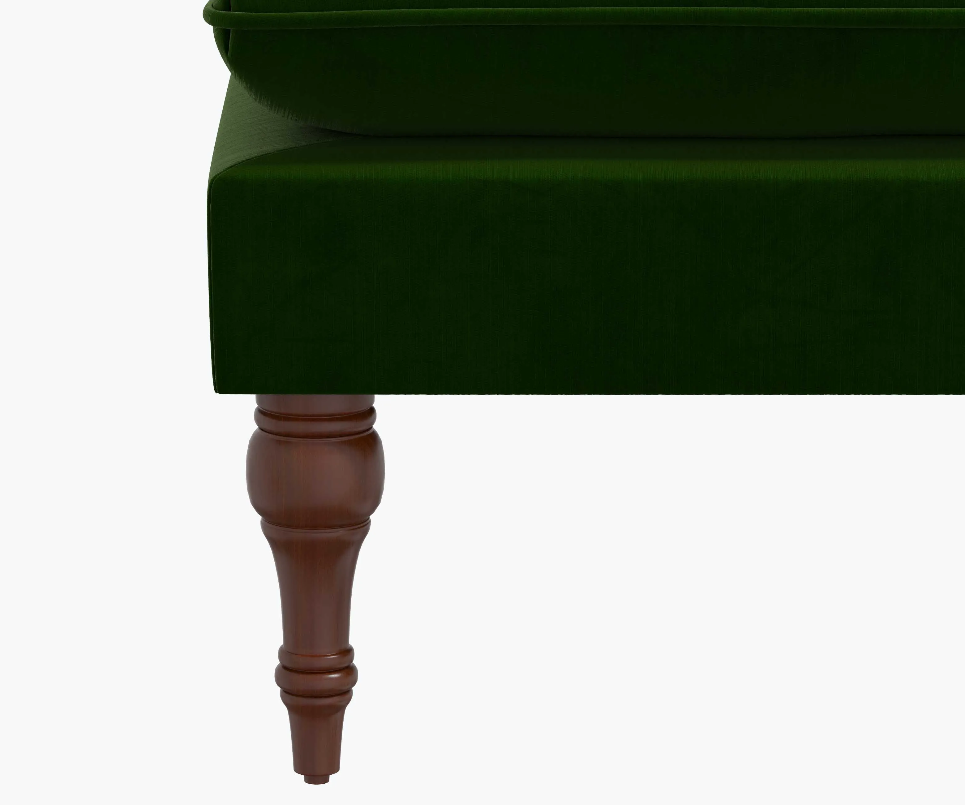 Flora Bench - Emerald Velvet