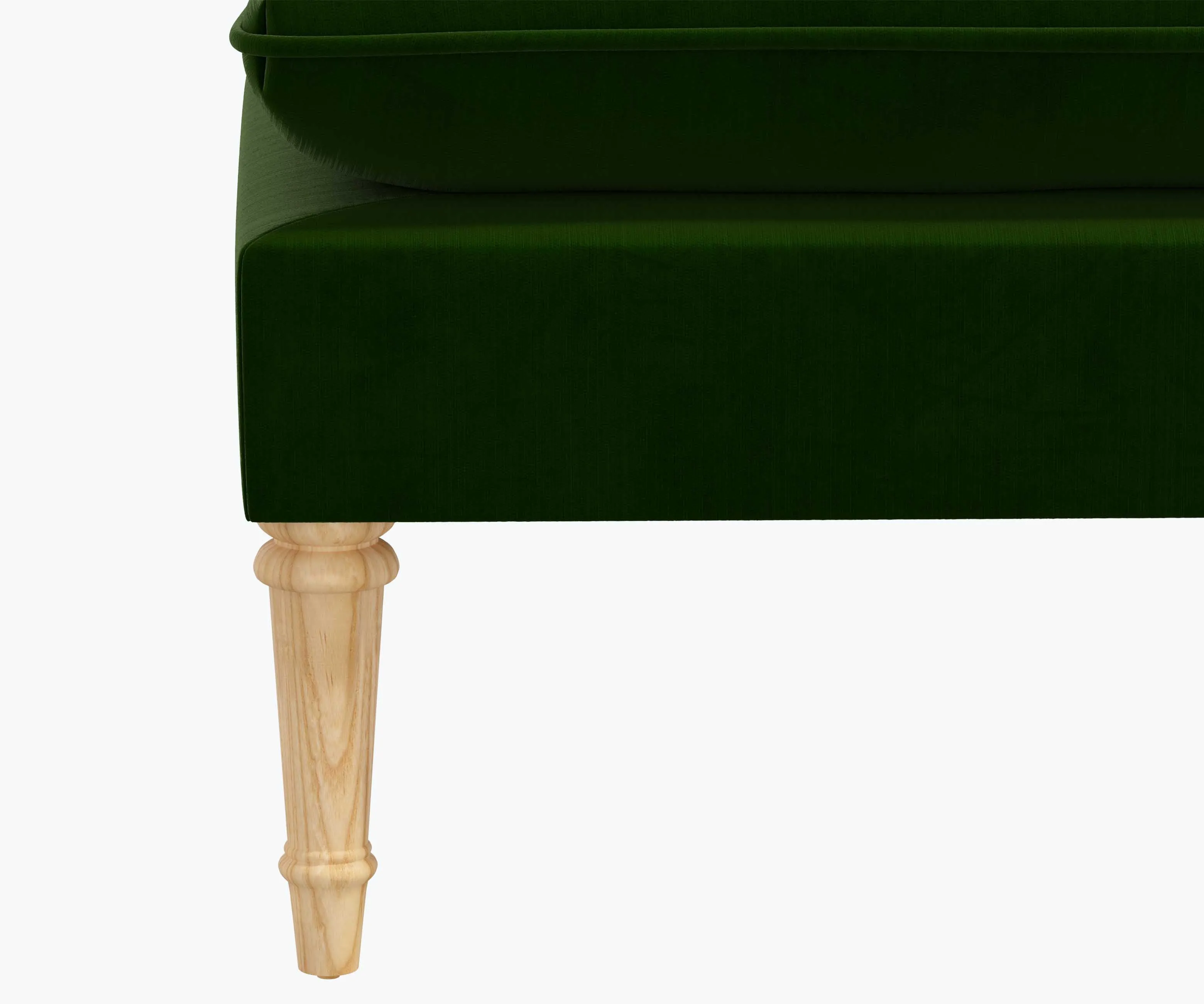 Flora Bench - Emerald Velvet