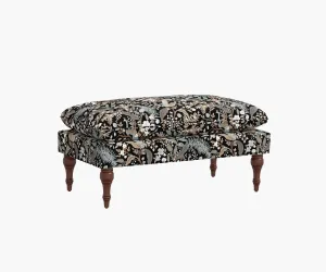 Flora Bench - Peacock Garden Black