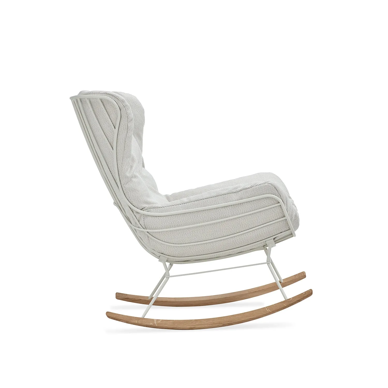 freifrau | leyasol outdoor wingback rocking chair | lopi beldi