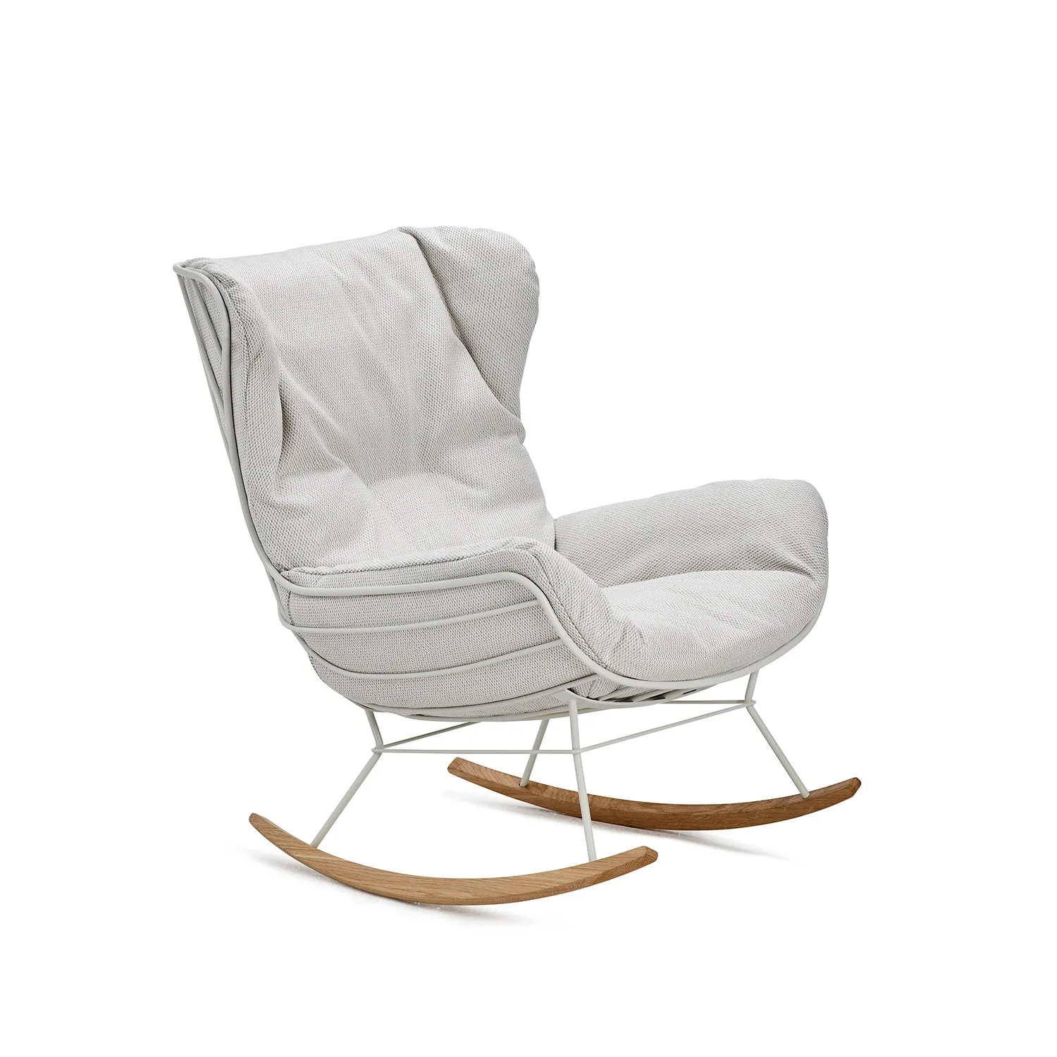 freifrau | leyasol outdoor wingback rocking chair | lopi beldi