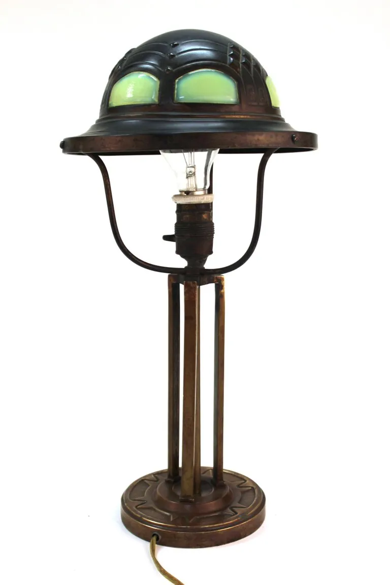 German Darmstadt Jugendstil Table Lamp Attributed to Peter Behrens