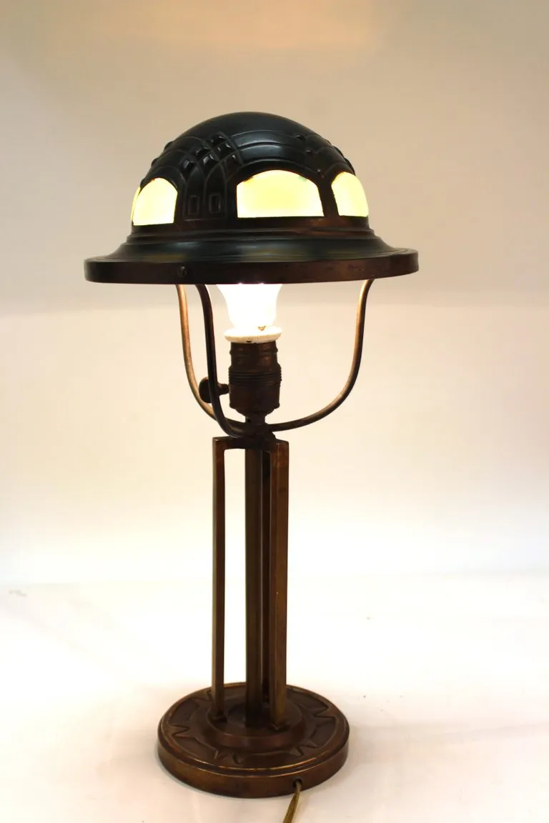 German Darmstadt Jugendstil Table Lamp Attributed to Peter Behrens