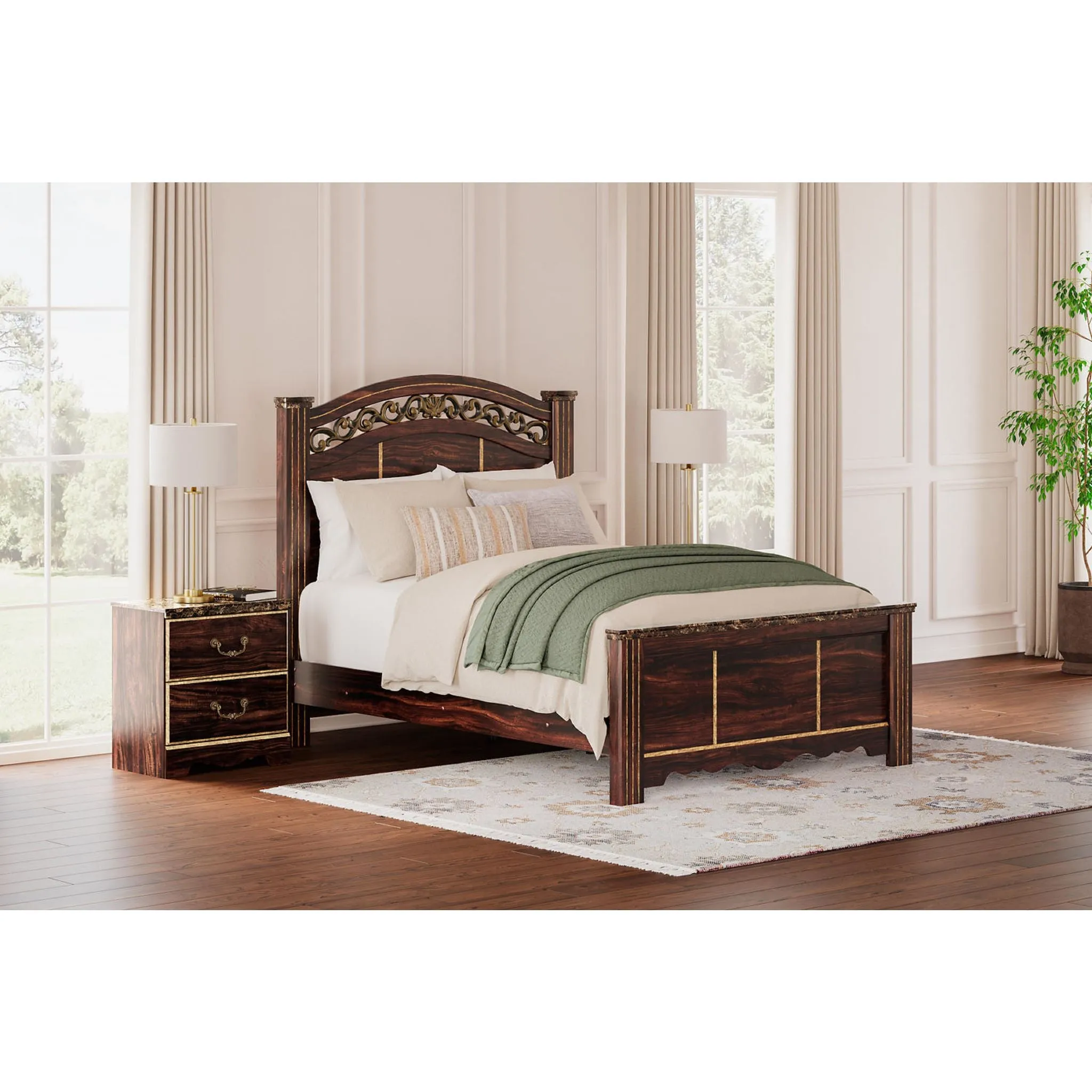 Glosmount Queen Poster Bed