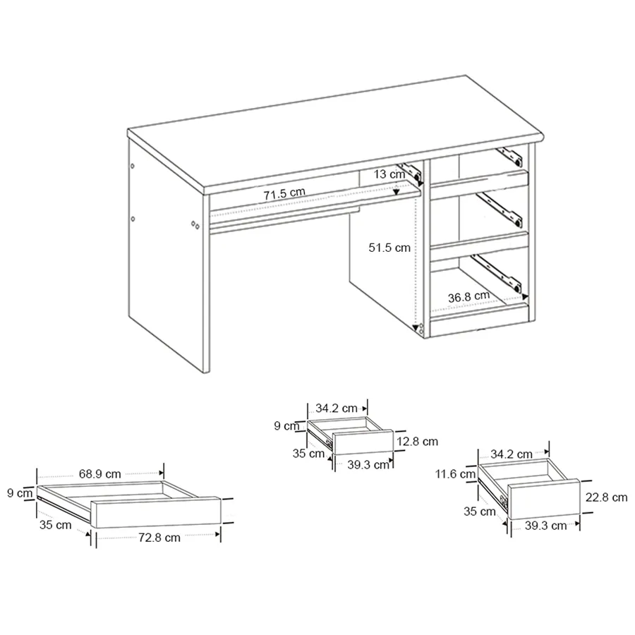 Gray Office Desk