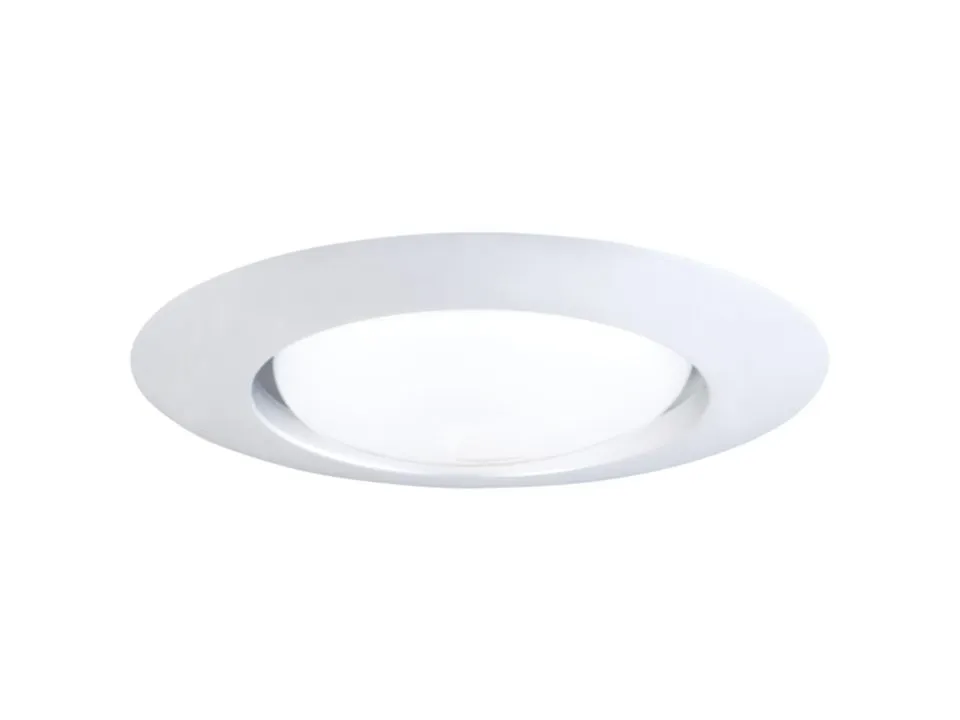 Halo 401P Matte White 6 in. W Metal Halogen Recessed Light Trim 150 watt