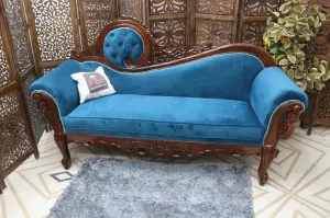 Hand Craved Canapé Sheesham Wood Victorian Style Sofa Couch