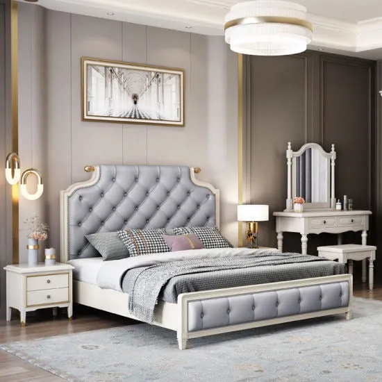 Hetix Premium Upholstered Bed With Storage in Leatherette