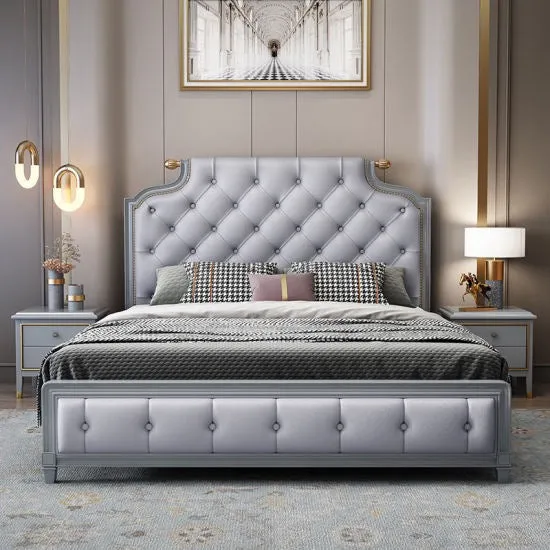 Hetix Premium Upholstered Bed With Storage in Leatherette