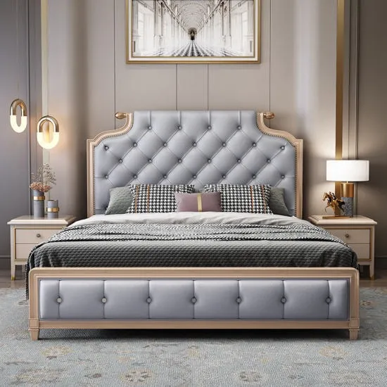 Hetix Premium Upholstered Bed With Storage in Leatherette