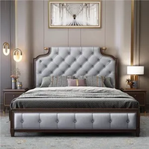 Hetix Premium Upholstered Bed With Storage in Leatherette