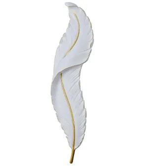 High Quality Led Wall Lamps Creative Modern Feather Design Indoor Led Wall Lamps Hotel Villa Project Decorative Resin Home White