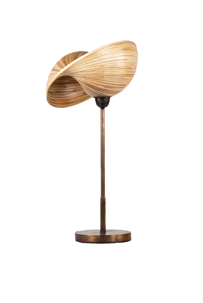 Kirana Bamboo Shell Table Lamp