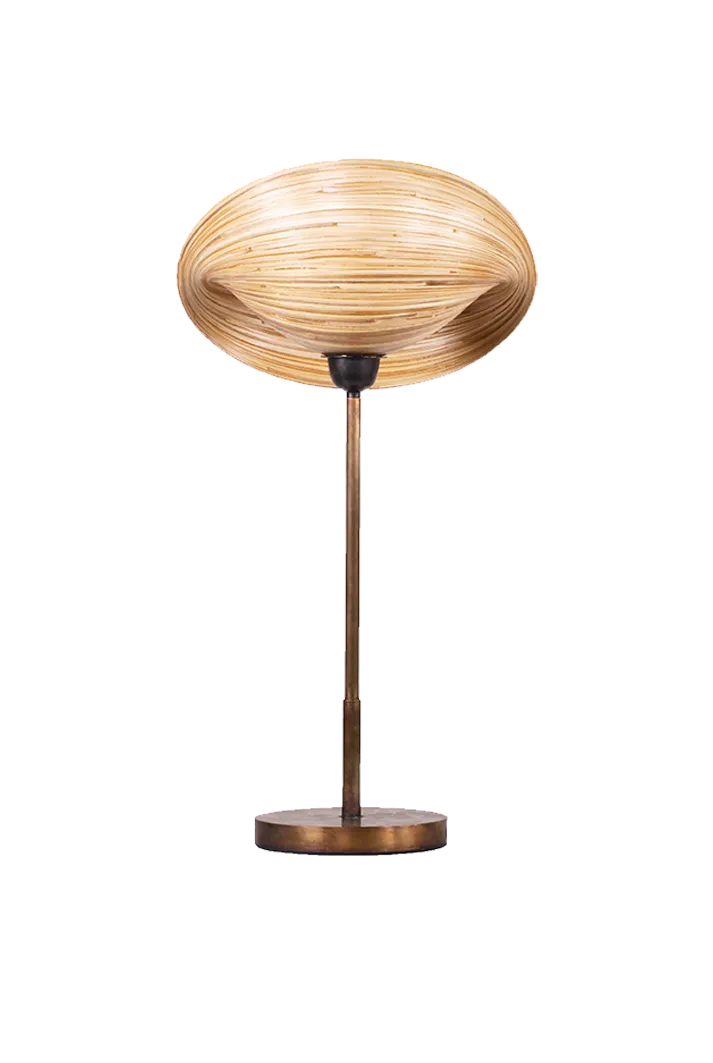 Kirana Bamboo Shell Table Lamp