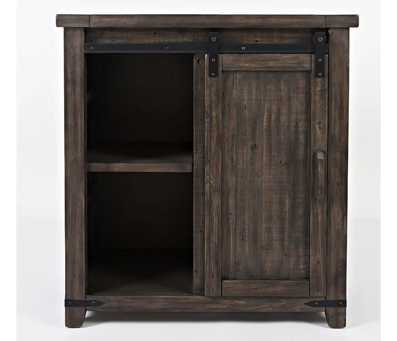 Madison County - Charcoal - 32″ Barn Door Accent Cabinet