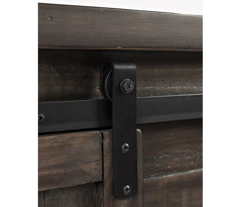 Madison County - Charcoal - 32″ Barn Door Accent Cabinet