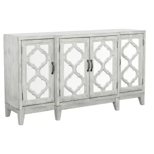 Mckellen 4-door Accent Cabinet Antique White