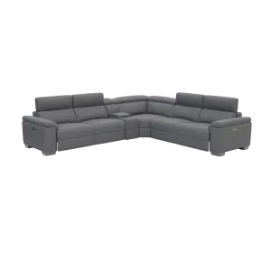 Milan Full Leather Electric Motion Corner Lounge