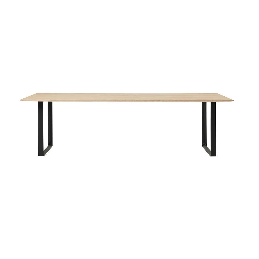 muuto | 70/70 table | oak veneer   black base 225x90cm