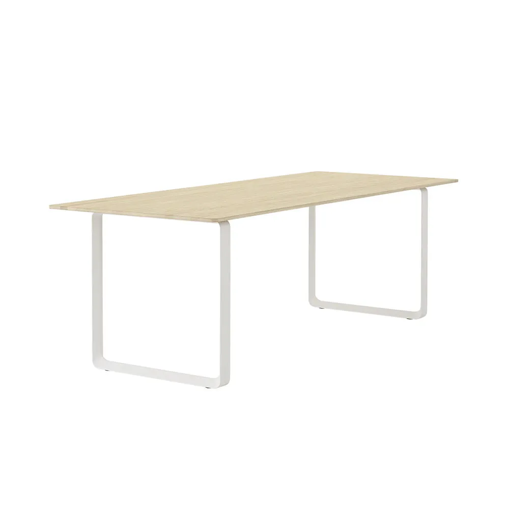 muuto | 70/70 table | oak veneer   white base 225x90cm