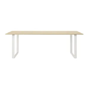 muuto | 70/70 table | oak veneer   white base 225x90cm