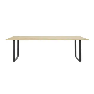 muuto | 70/70 table | solid oak   black base 225x90cm