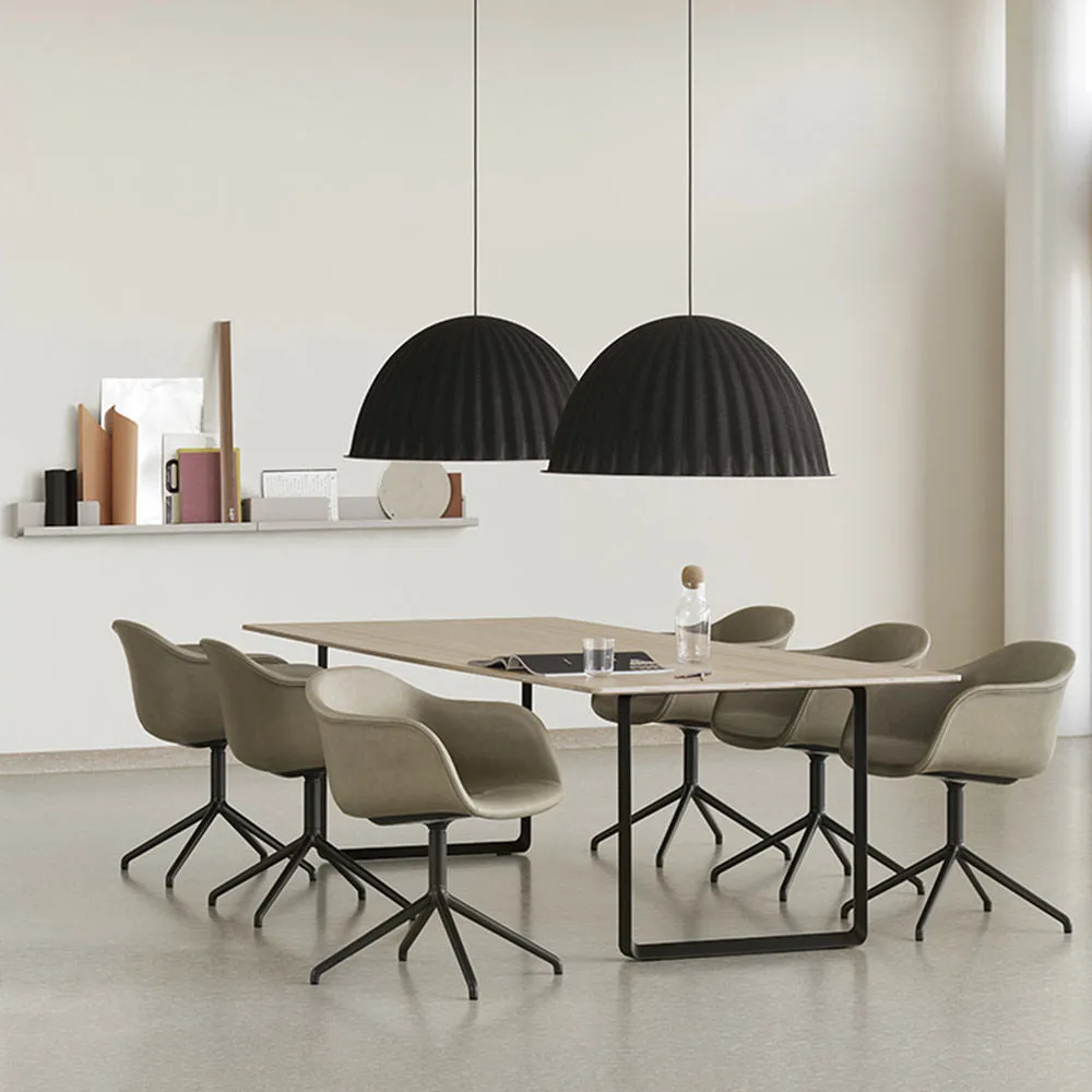 muuto | 70/70 table | solid oak   black base 225x90cm