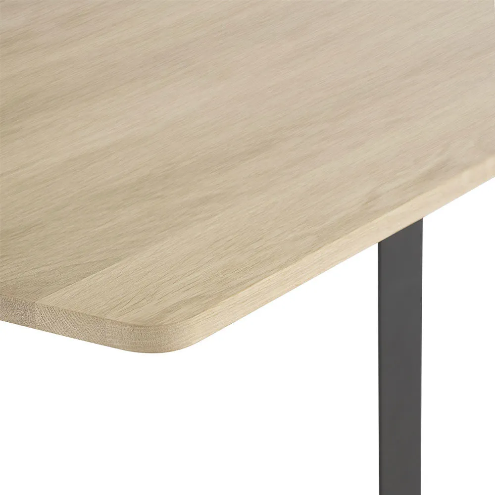 muuto | 70/70 table | solid oak   black base 225x90cm