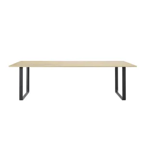 muuto | 70/70 table | solid oak   black base 255x108cm