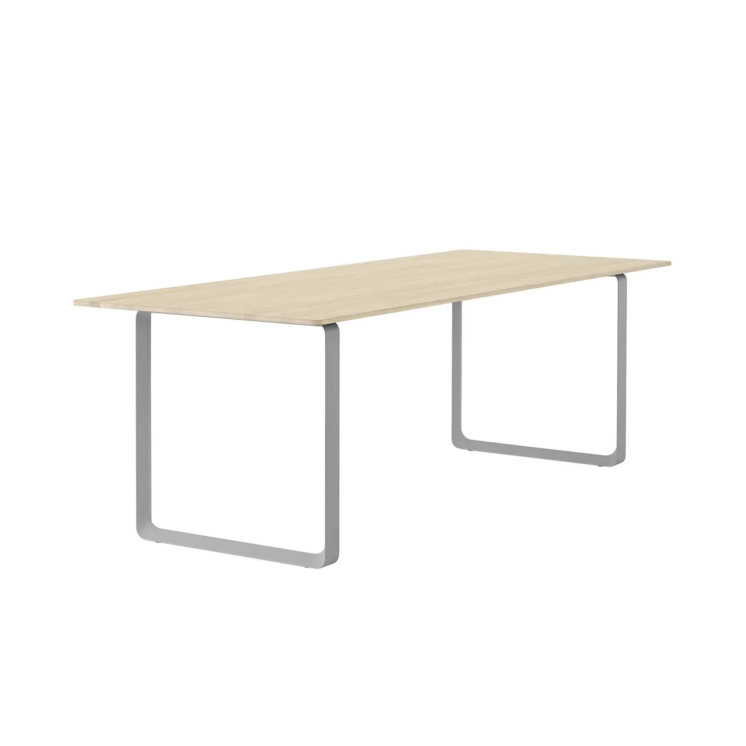 muuto | 70/70 table | solid oak   grey base 225x90cm