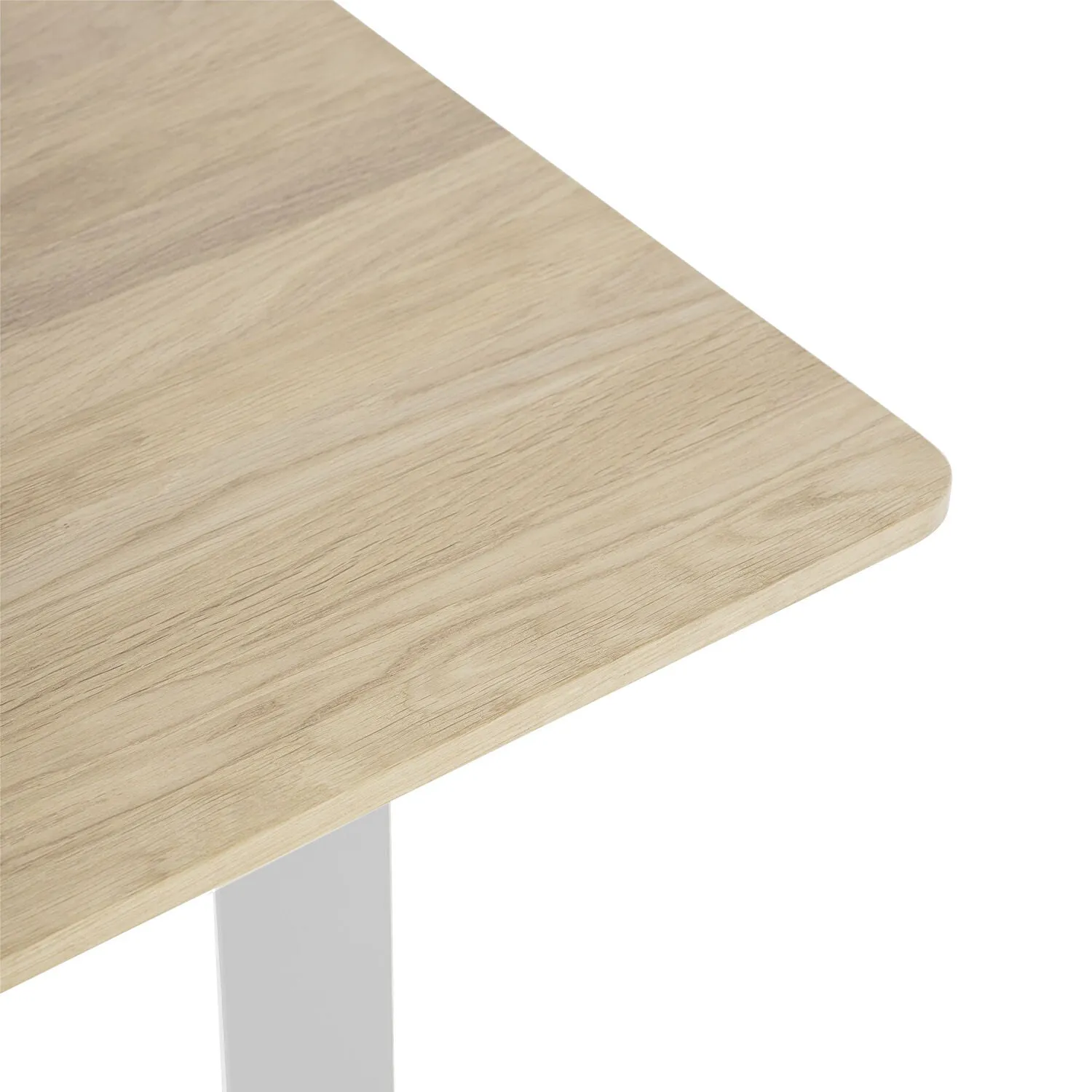 muuto | 70/70 table | solid oak   grey base 225x90cm