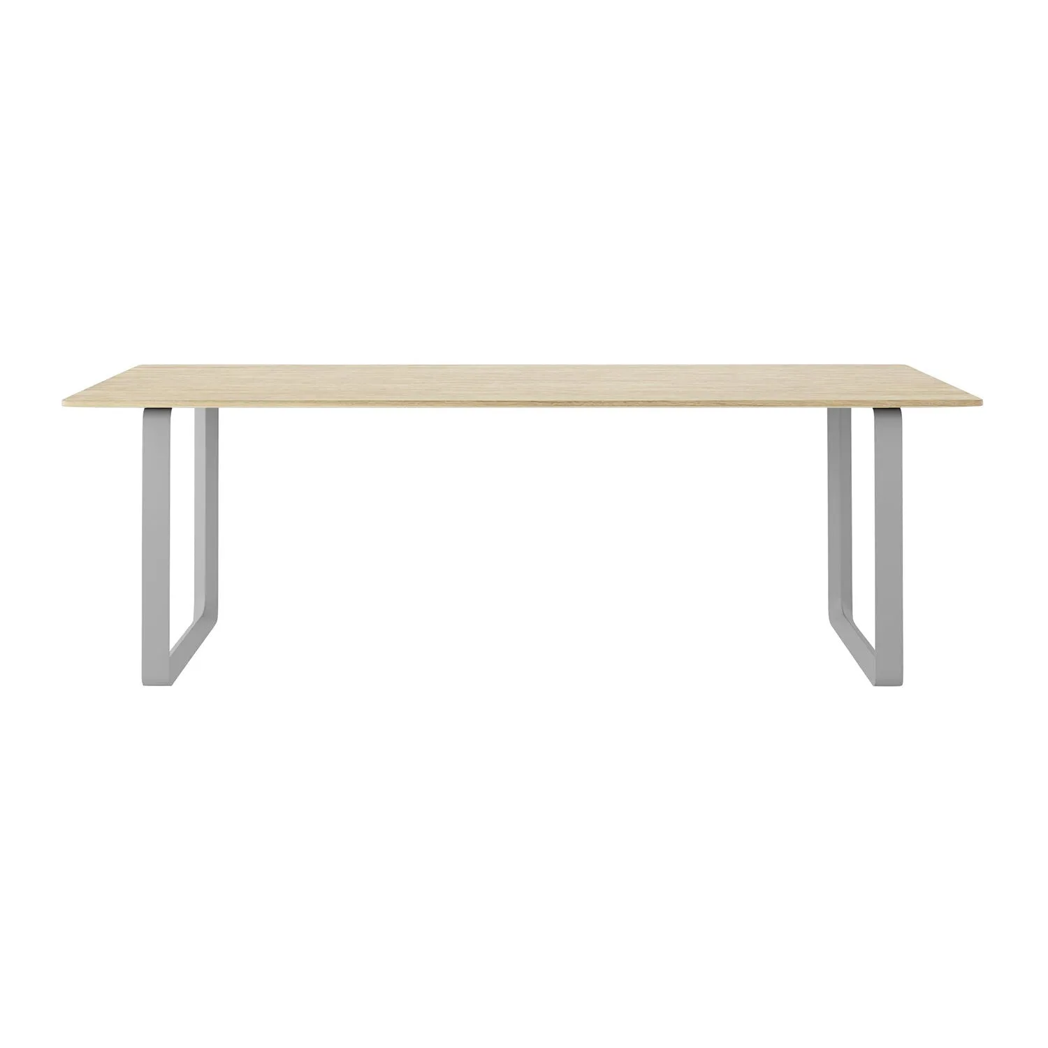 muuto | 70/70 table | solid oak   grey base 225x90cm