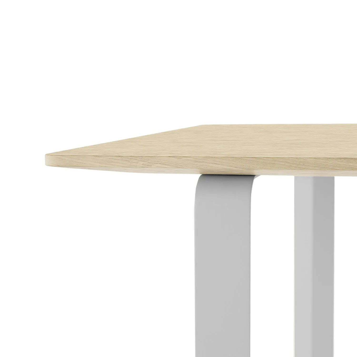 muuto | 70/70 table | solid oak   grey base 225x90cm