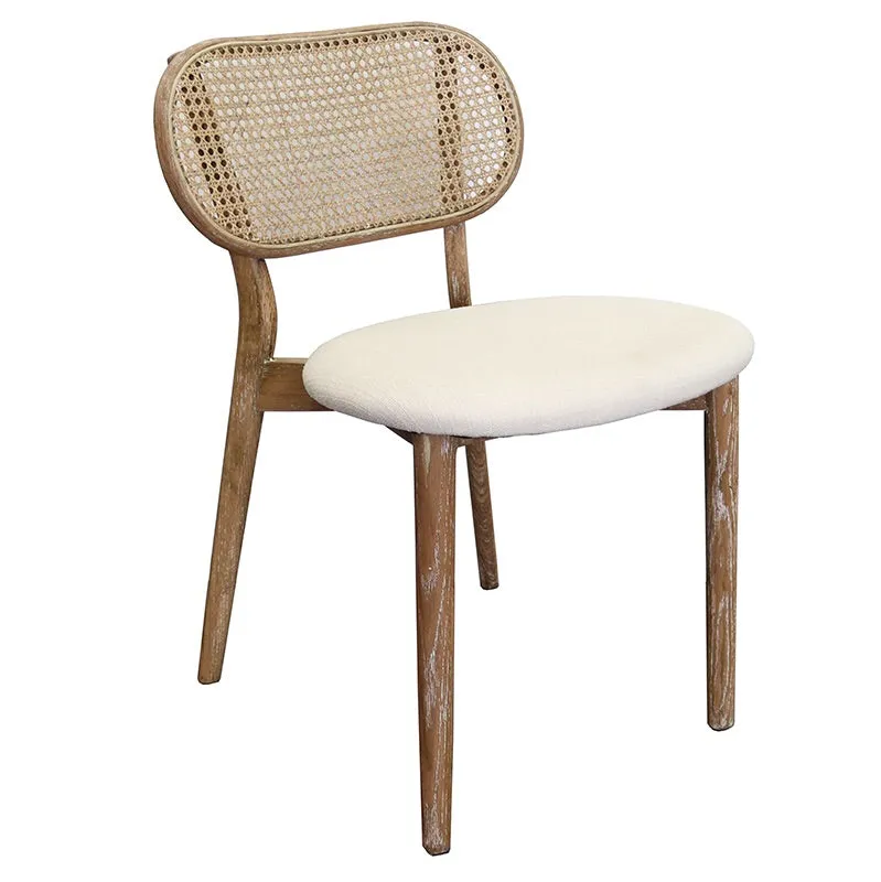 Newtown Dining Chair Stylish Rattan Cane & Oak