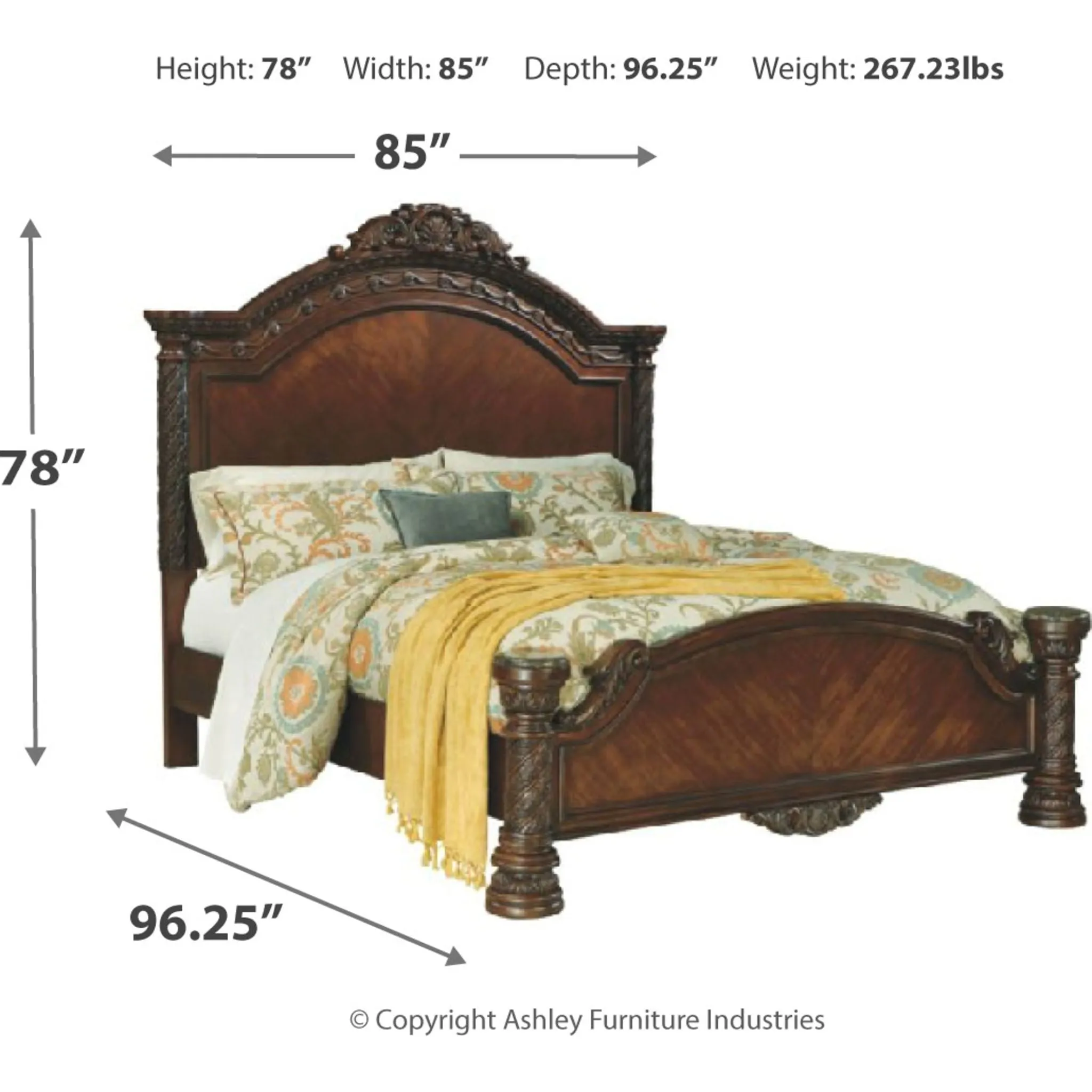 North Shore 3 Piece Panel Bed