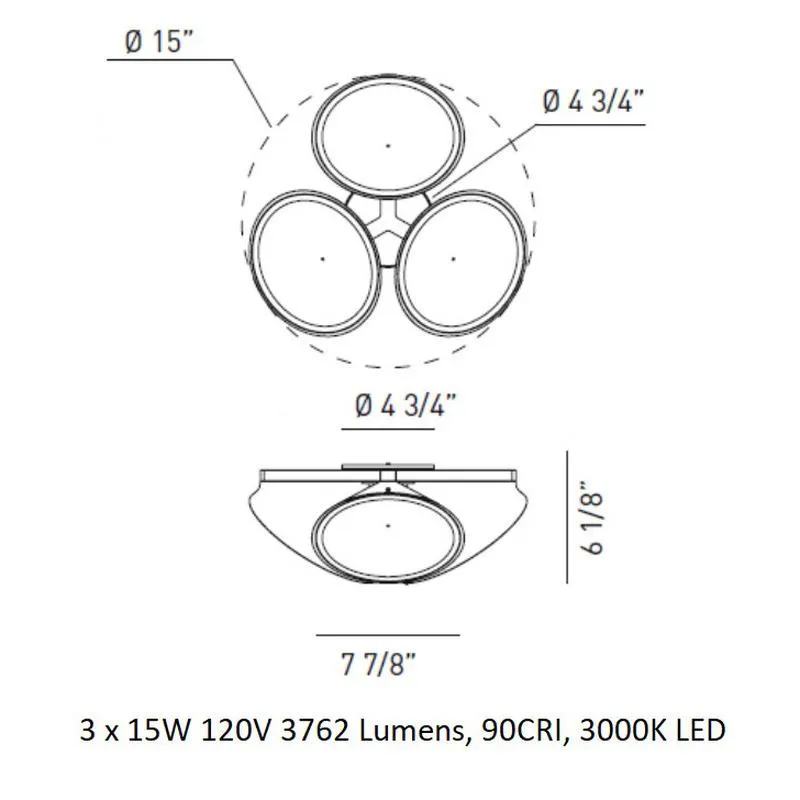 Orchid Flush Mount