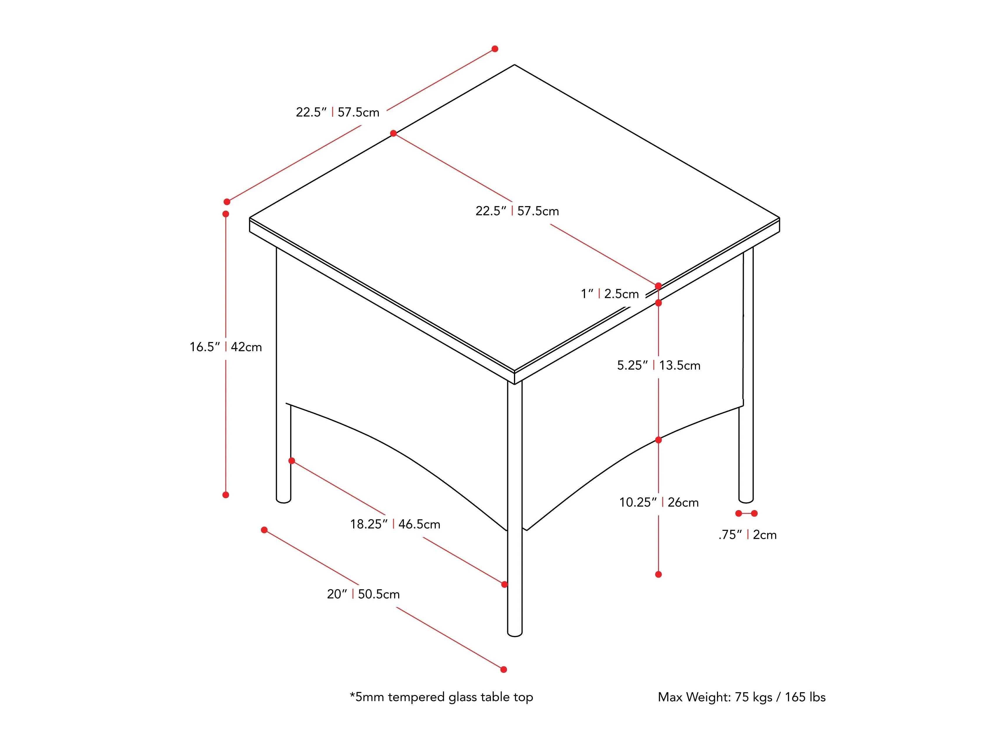 Outdoor Wicker Side Table