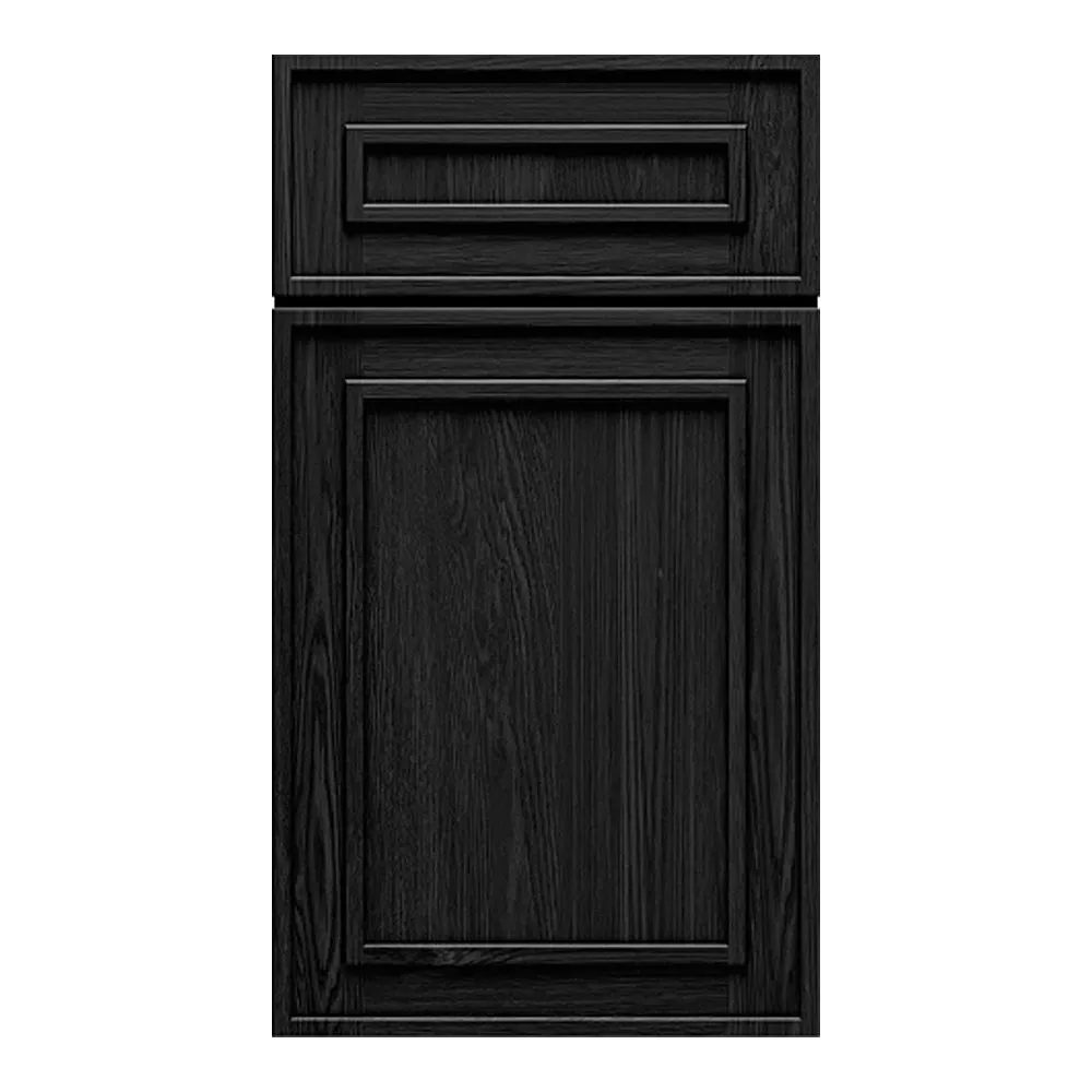 RTA - Elegant Shaker Black - 4.5"W x 96"L - Wood Crown Molding