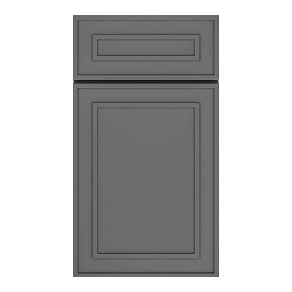 RTA - Elegant Shaker Grey - 18"W x 36"H -Wall Decoration Glass Door