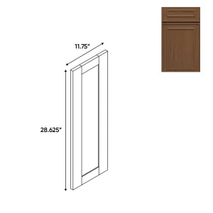 RTA - Elegant Shaker Mocha - 11.75"W x 28.62"H - Matching Wall End Panel