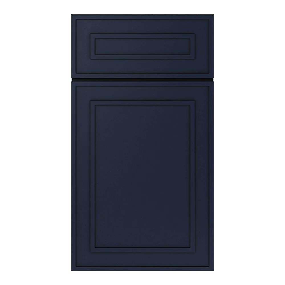 RTA - Elegant Shaker Navy - 12"W x 36"H -Wall Decoration Glass Door