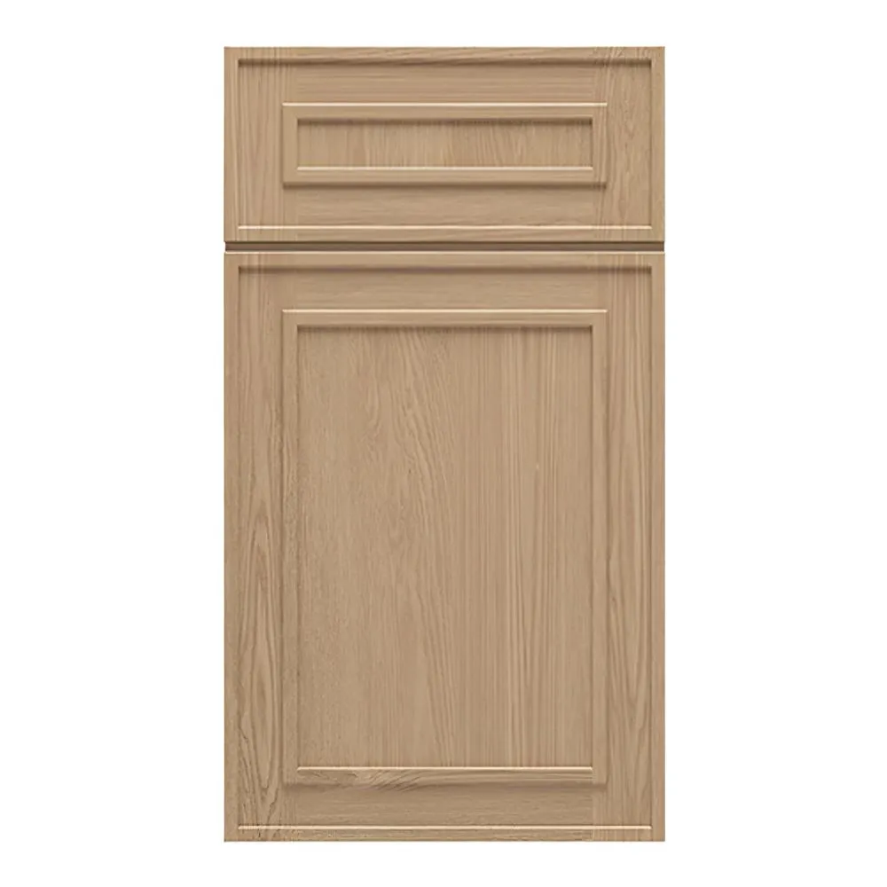 RTA - Elegant Shaker Oak - 18"W x 42"H -Wall Glass Door - Right