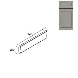 RTA - Grey Shaker - 2.5"W x 96"L - Wood Crown Molding - 2.5"W x 96"L - GS-CM2-1/2