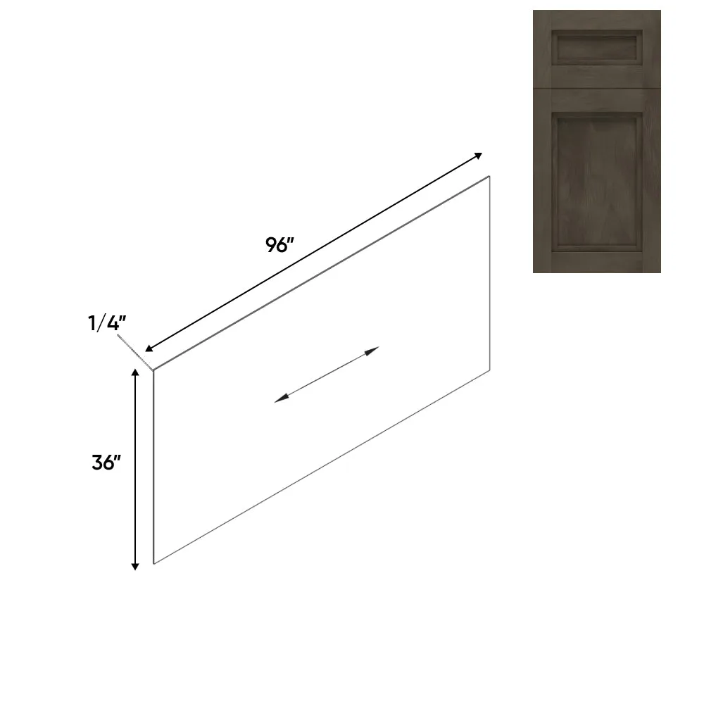 RTA - Havana Ash - 96"W x 36"H - Base Panel Skin Single Side Finished - 96"W x 36"H - HAA-BP9636